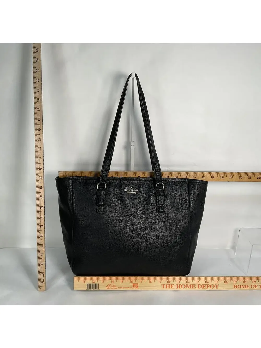 Kate Spade New York Black Pebbled Leather Tote Bag